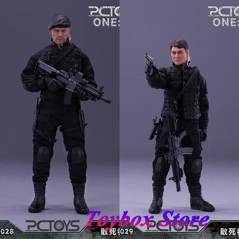 PCTOYS PC028 1/12 Scale Bald Brave Guy PC029 Jet Li Fearless Agent Team Mini Black Cloth Action Figure 6