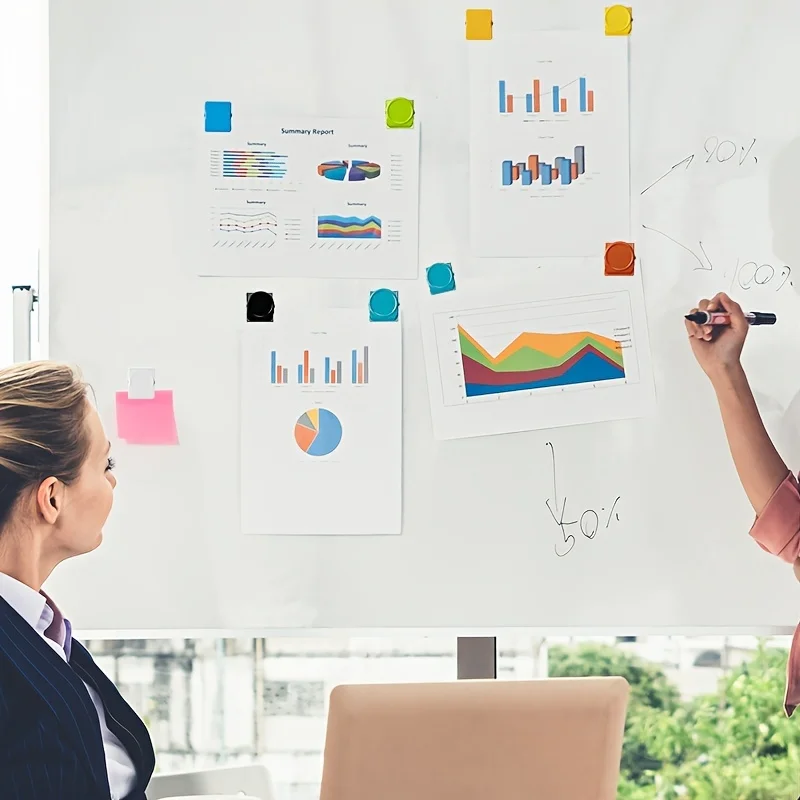 5 قطع من مشابك المكتب والثلاجة المغناطيسية - منظمات المستندات متعددة الألوان ومتعددة الاستخدام لملحقات مكتب المنزل والمطبخ #5