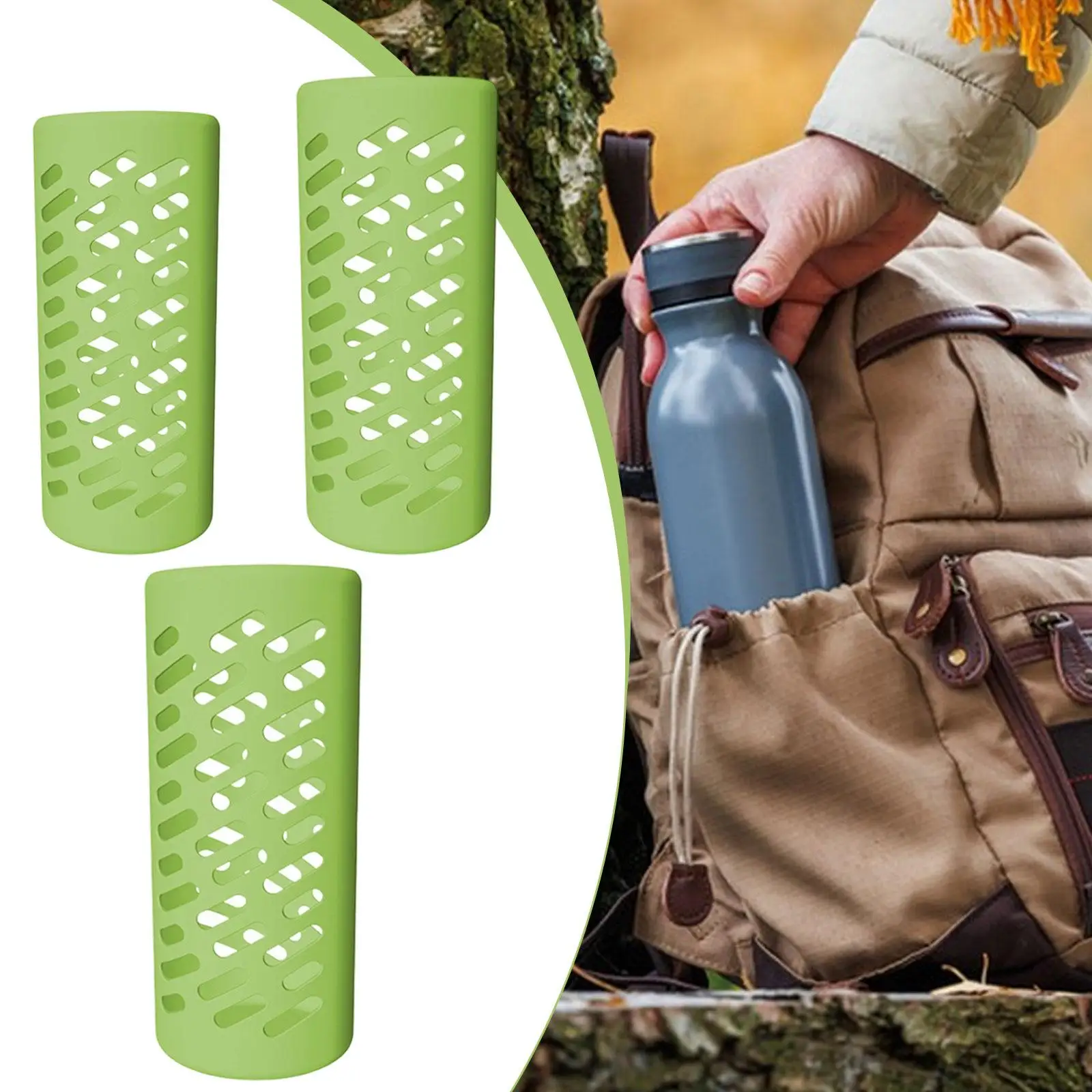 

Силиконовый чехол для бутылок. Практичный многоразовый противоскользящий простой силикон.