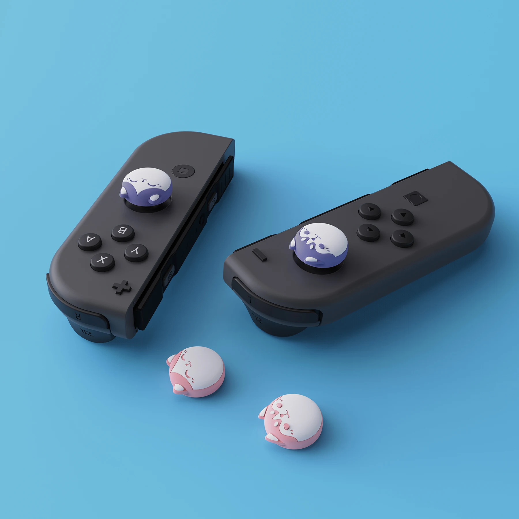 Playvitale Husky & Kitty Cover analogica in Silicone tappi con impugnatura per pollice tappi per Joystick per interruttore NS e interruttore NS Lite e JoyCon OLED