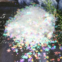 Nail Sequins Mixed Pentagram Point Snowflake Christmas Tree Sequins DIY Nail Drop Glue Slime Filling Cosmetics 10-20g