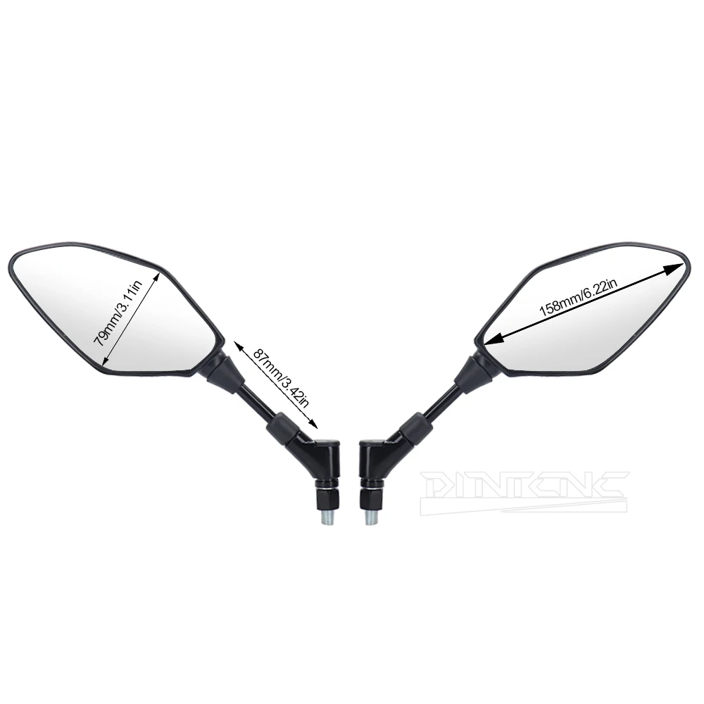 E24 Certification For YAMAHA XJR1300 XJR1200 XJ6 FZ1N FZ6 N/S FZ8 FZ-07 FZ-09 FZ-10 Motorcycle Accessories Side Rearview Mirrors
