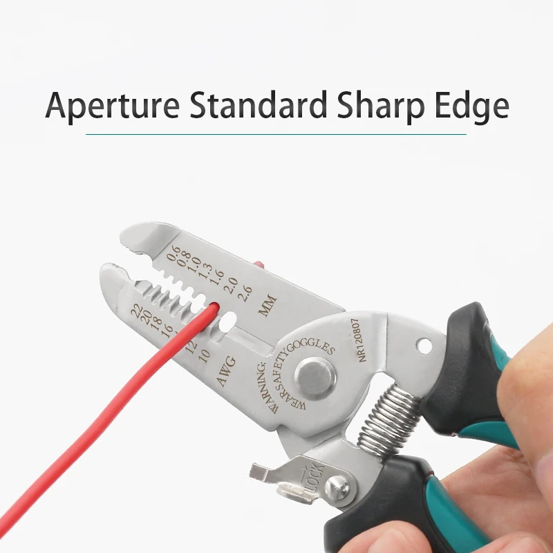 Wire Stripping Tool 7 Inch Wire Stripper And Wire Cutter For 10-22 AWG Solid Wire And Stranded Wire