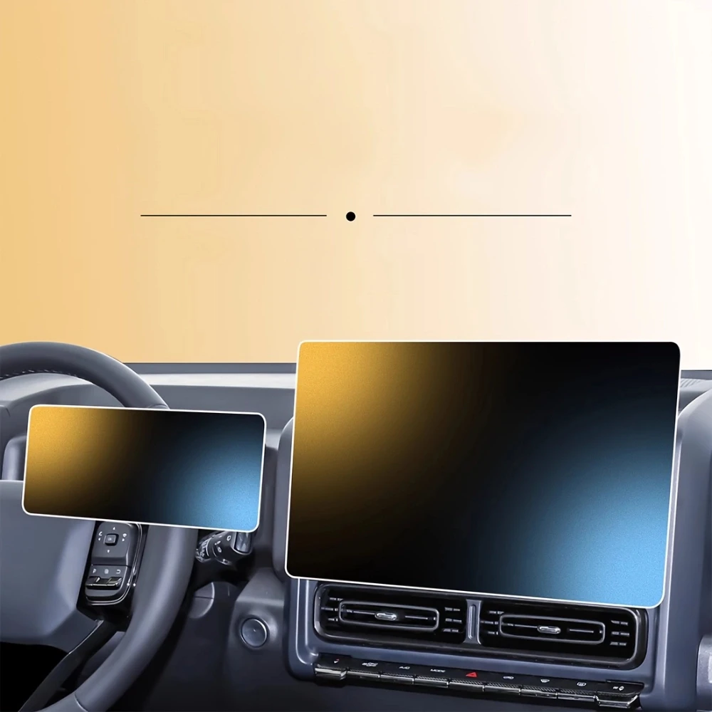 2 قطعة سيارة لتحديد المواقع والملاحة أداة شاشة ل Haval H9 2024 2025 اكسسوارات الزجاج المقسى مقاومة للخدش طبقة رقيقة واقية
