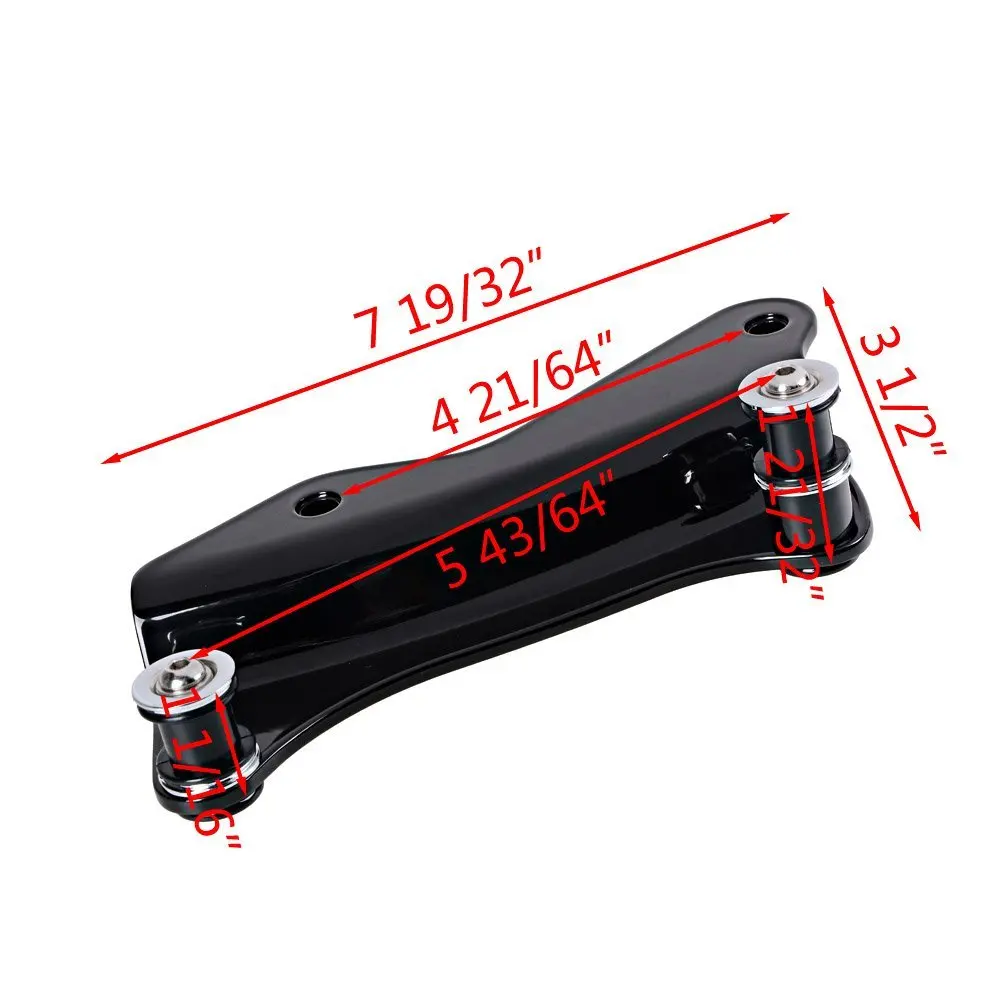 Black 4 Point Docking Hardware Kit For Harley Street Glide Road Glide Road King FLHX FLH/T FLHR