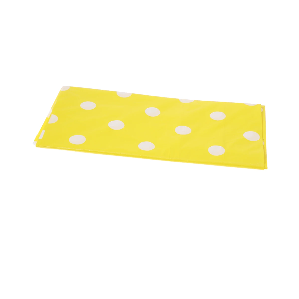 

Dots Tablecloth Disposable Plastic Table Cover For Party Picnic Festival Xmas Birthday Yellow White Lightweight