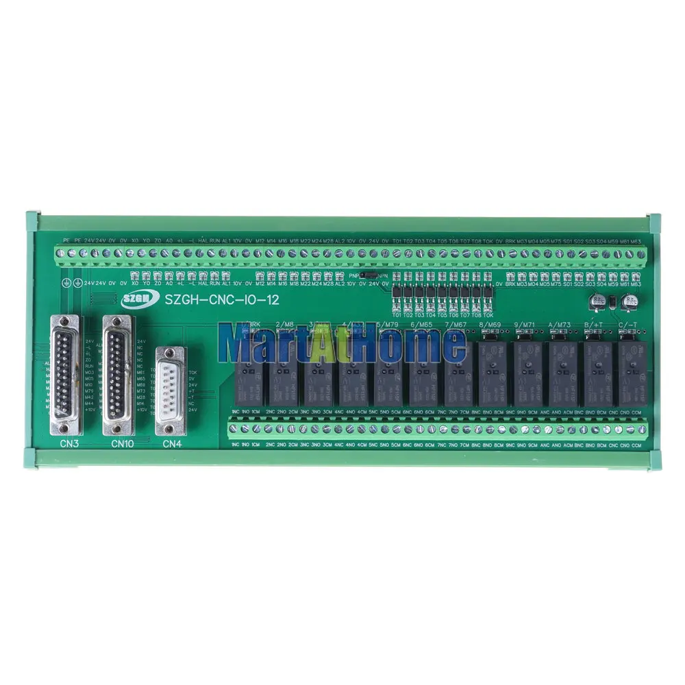 Imagem -02 - Relé Board para Szgh Cnc Torno ou Milling Control System Szgh-cnc-io12 12 io