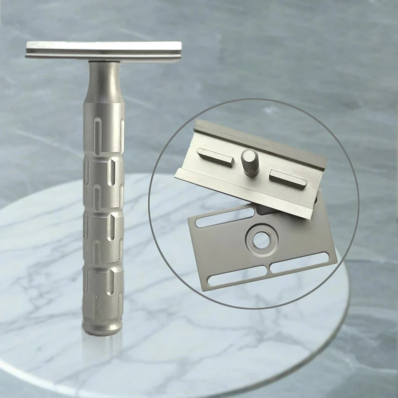 Italy  Precision-Engineered Double Edge Safety Razor, Premium Stainless Steel Blades for  Men.