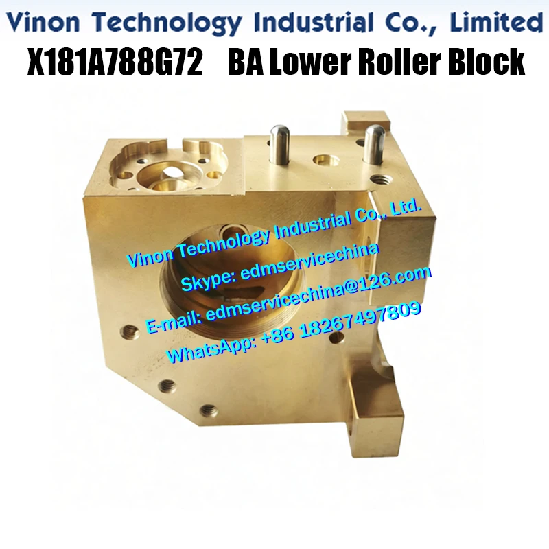 X181A788G72 BA Lower Roller Block 207 DCA9600 for Mitsubish i BA8/BA24 machines Die Block Roller Base Block Lower Roller Housing