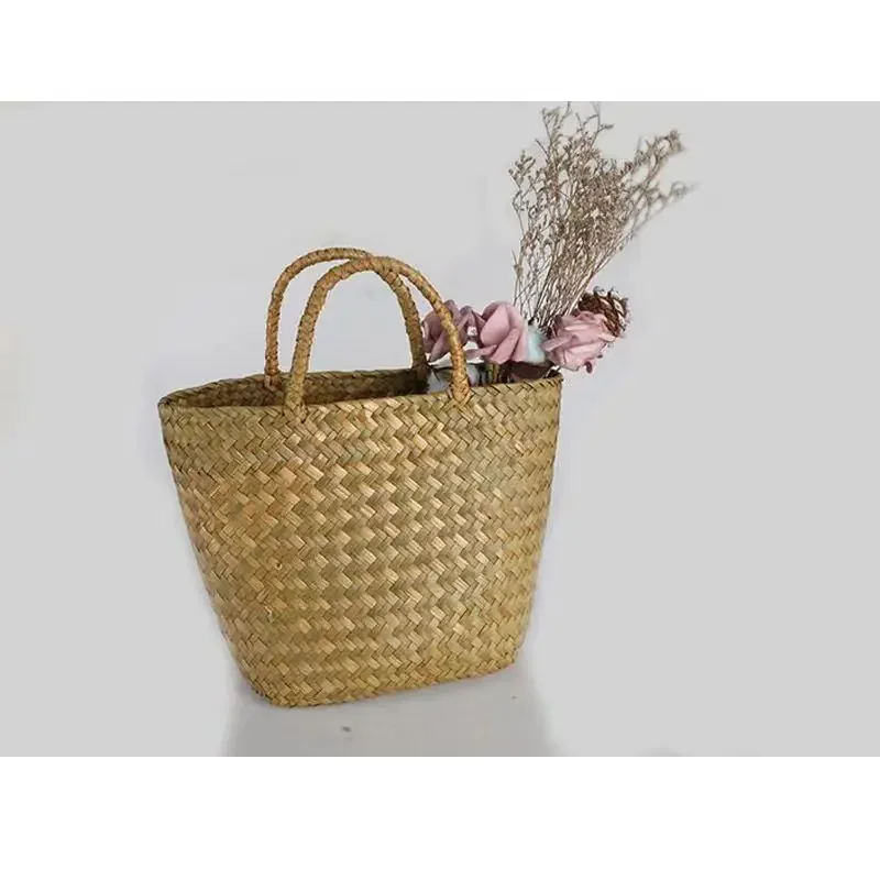 Trendy Bag Ins Popular High-Capacity Diagonal Cross Bag Minimalist Wallet Beggar New Versatile Straw Woven Traditional