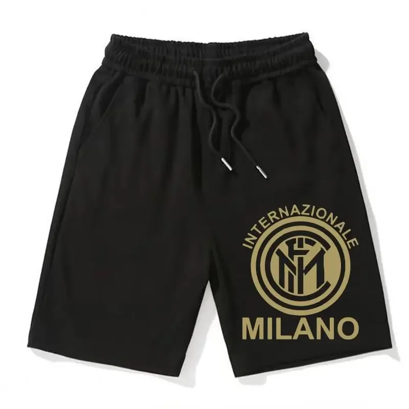 شورت إنتر ميلان للتدريب على كرة القدم للرجال، سراويل رياضية وترفيهية بخمس نقاط مخصصة