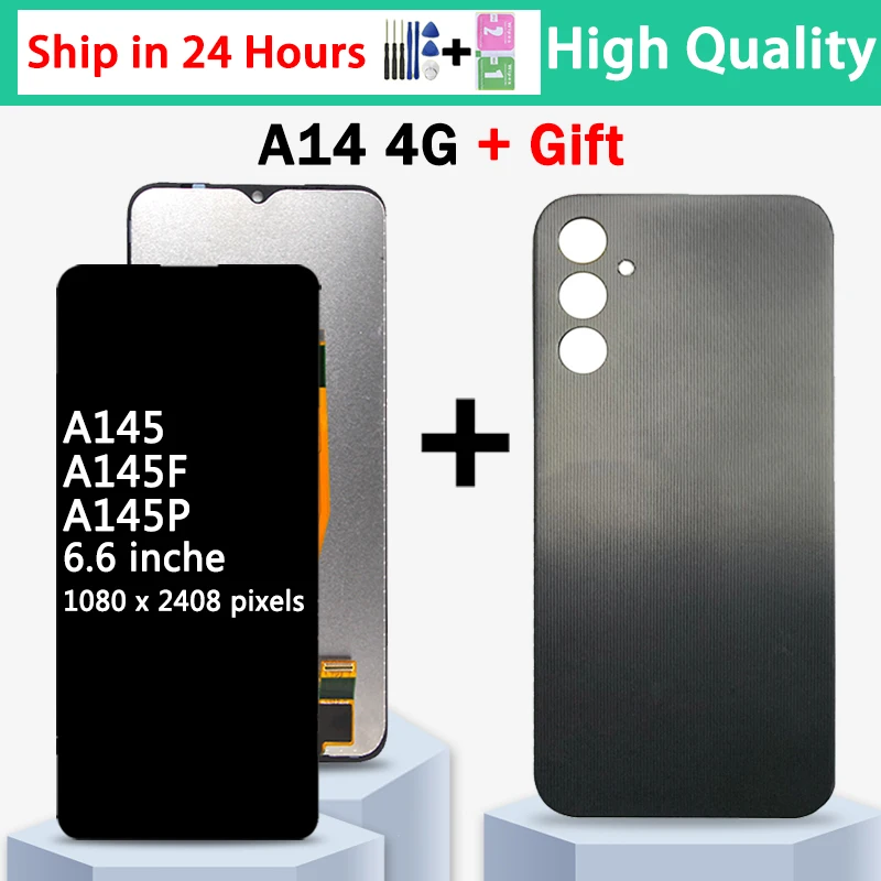 High Quality For Samsung A14 LCD A145F A145M A145P Display Touch Screen Digitizer Assembly For Samsung A14 4G A145 LCD