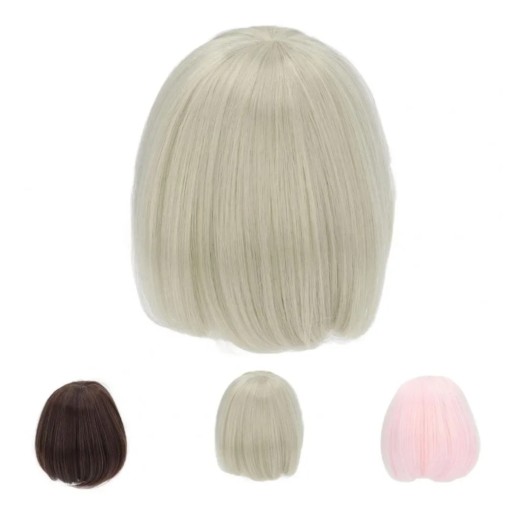 Peruca de boneca de fibra de alta temperatura, cabelo de boneca bjd durável para decoração de pato chateado para brinquedos (sem boneca)