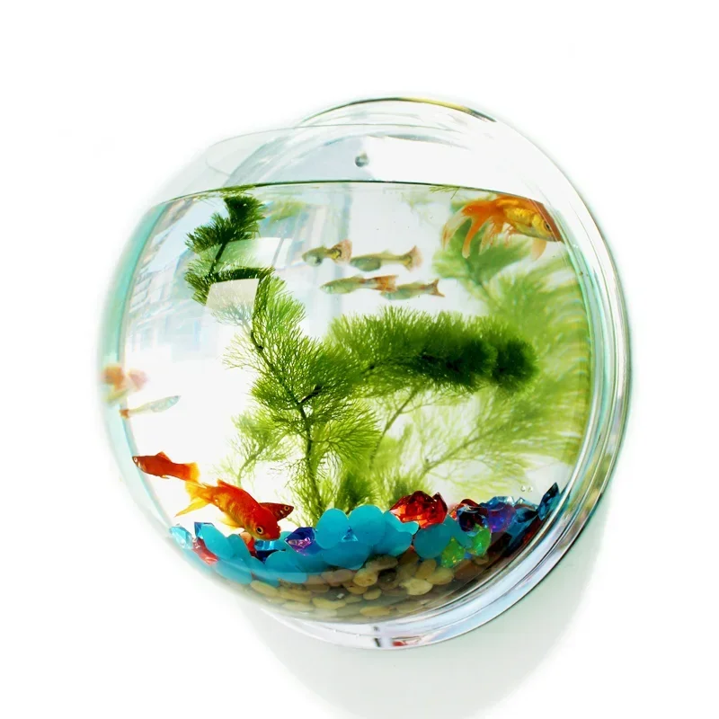 

Acrylic Fish Bowl Wall Hanging Aquarium Tank Aquatic Pet Supplies Pet Products Wall Mount Fish Tank for Betta fish