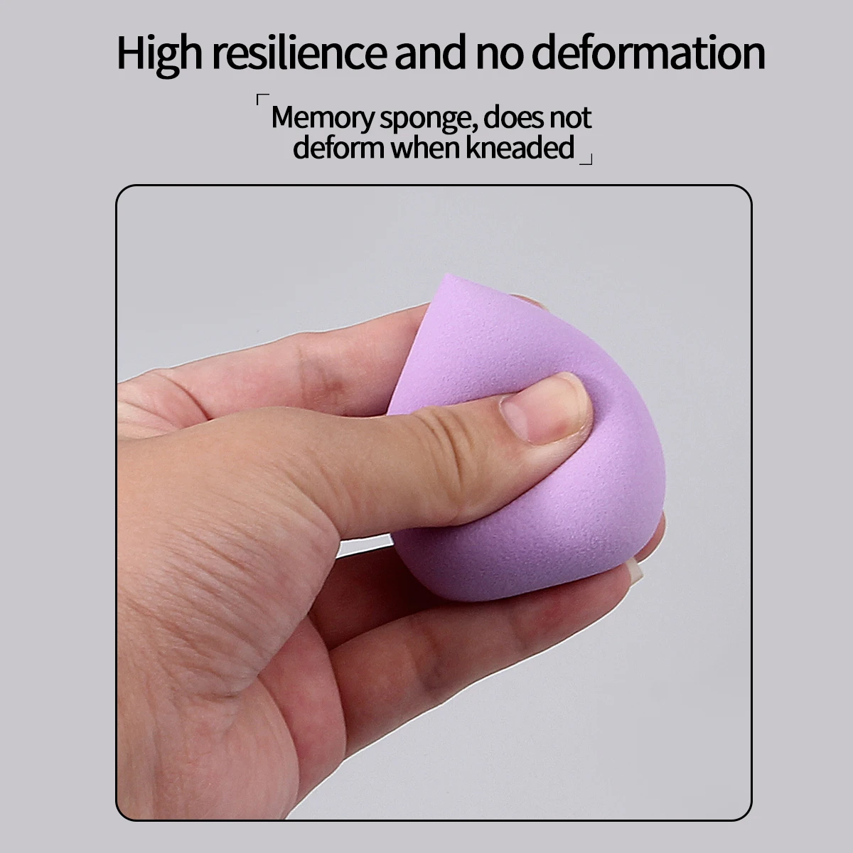 12/20/25/30/50/100 Uds. Esponja de maquillaje púrpura de gran tamaño más vendida huevo de belleza herramienta de maquillaje facial de doble propósito seco y húmedo