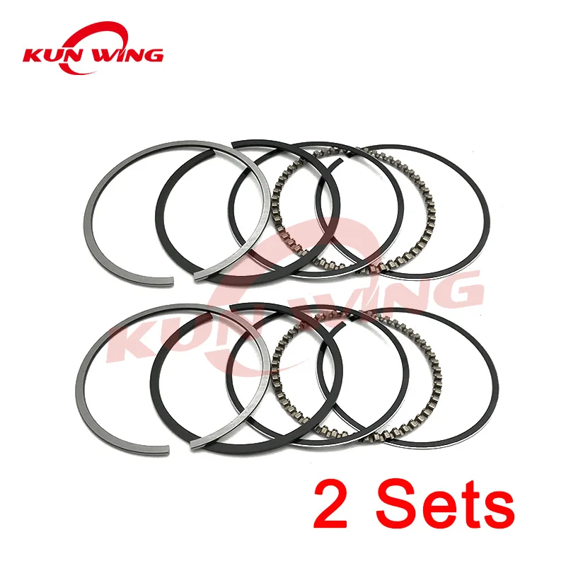 

2 Sets 62mm Piston Rings For Kawasaki EL250 Eliminator GPX250 EX250 Z ZZR KLE EL EX GPX Ninja 250 250R ZZR250 KLE250 Z250 GPZ250