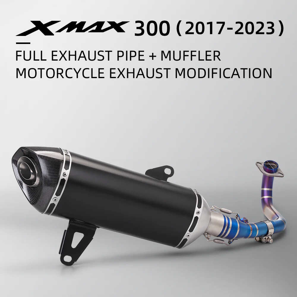 For XMAX300 Titanium elbow XMAX  full exhaust muffler xmax 300 2017-2023