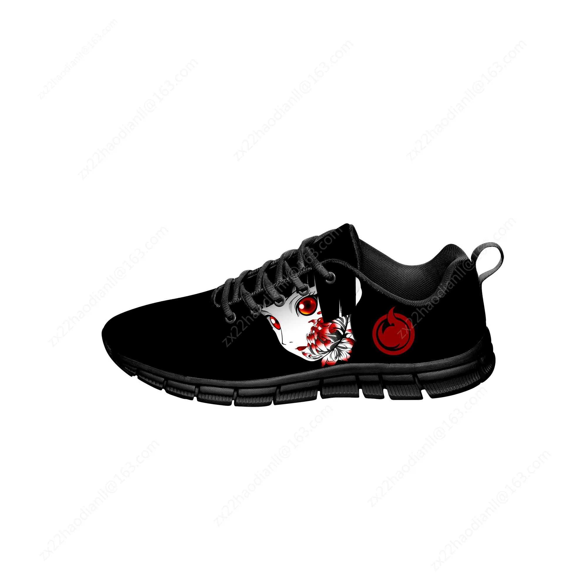 Anime Hell Girl Enma Ai Jigoku Shoujo Mioyosuka Sneakers Men Women Casual Shoes Canvas Running 3D Printed Shoes Lightweight shoe