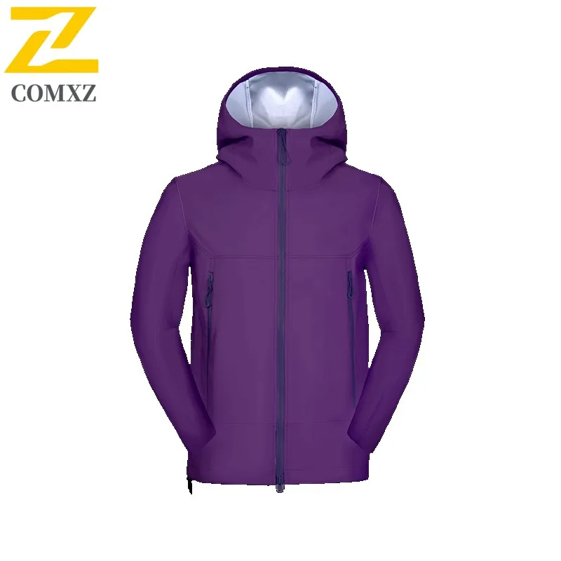 سترة رجالي COMXZ ماركة فاخرة بغطاء للرأس للمغامرة الخارجية ملابس خارجية مقاومة للرياح نمط يومي سترة واقية جديدة للخريف خفيفة الوزن #1