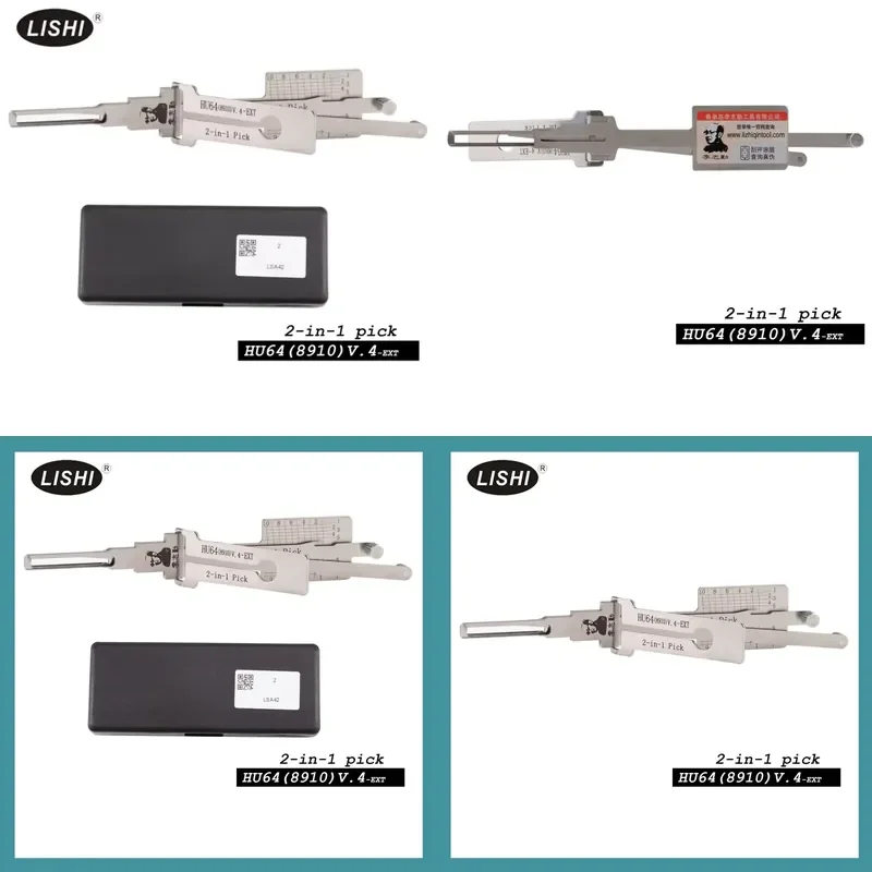 Lishi 2-in-1 Lock Pick LISHI HU64 2-in-1 Auto Pick and Decoder for