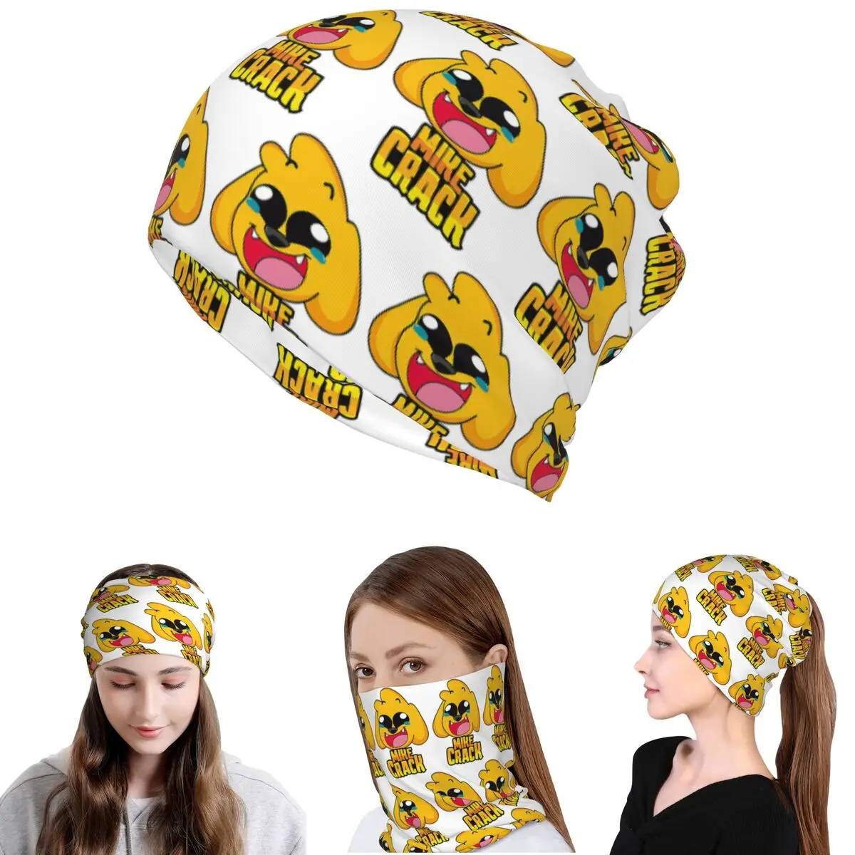 

Mikecrack Bandana Neck Gaiter Wrap Scarf Multi-use Face Mask Beanies Hat for Men Women Adult Winter