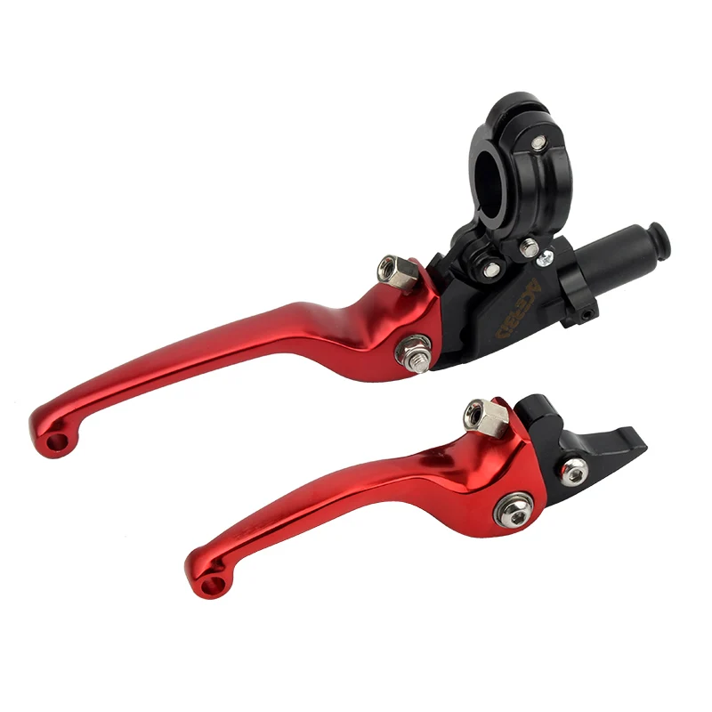 Motorcycle 1 Pair Universa Clutch Brake Handle Drum Lever Off-road Vehicle Handlebar Clutch Bull Horn For ASV CRF YZF XR CQR view 6