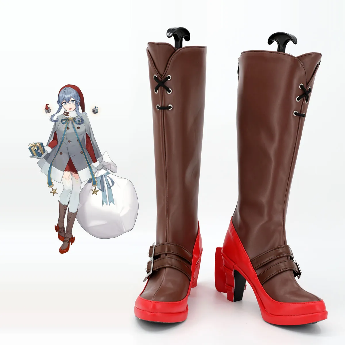 

Kantai Collection Gotland Cosplay Shoes Brown Boots Custom Made
