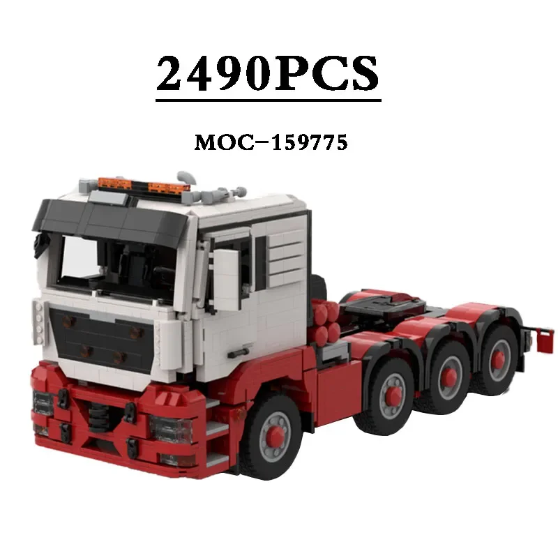 

Building Blocks MOC-159775 Truck RC Heavy Transport 8x4 Trailer Building Block Toys 2490PCS Kids Birthday Toys Christmas Gifts