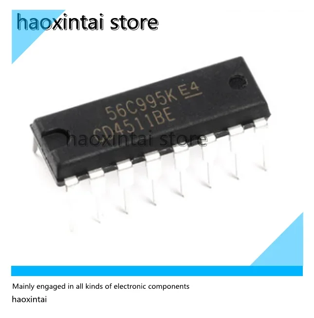 10PCS CD4511BE Original genuine straight plug CD4511BE DIP16 CMOS 7-segment LED latch decoder driver