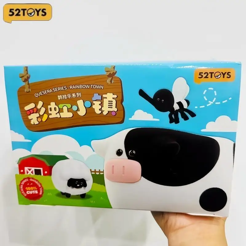 

Original Rainbow Town Series Blind Box Cute Black White Panda Cow Animals Series Trendy Toy Doll Desktop Ornaments Holiday Gifts
