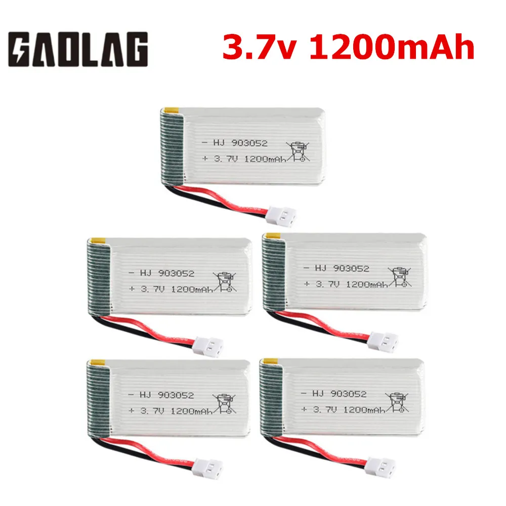 Bateria lipo 3,7 V 1200 mAh do quadkoptera RC KY601S Syma X5 X5c X5SC X5SW M18 H5P 903052   Akumulator 3,7 V 1szt do 5szt