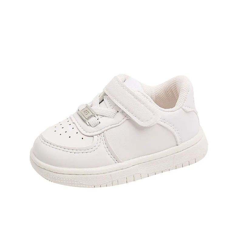 Children All-match Solid Small White Shoes Baby Kid\'s Walking Shoes Boys and Girls Outdoor Sneakers Kids Casual Footwear