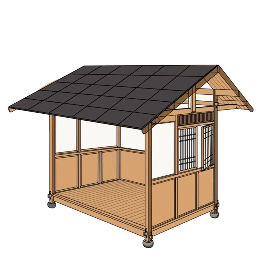 New Chinese mobile chalet scenic antique coffee house tea shop ice cream milk tea kiosk Japanese tea room