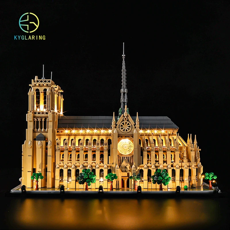 LED Light Kit For 21061 Notre-Dame de Paris DIY Toys Set (Not Included Building Blocks)