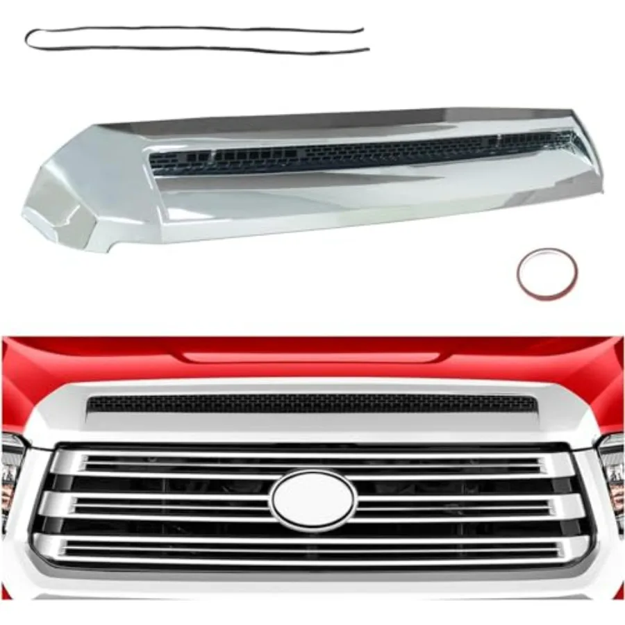 

Tundra Front Upper Hood Bulge Molding - Chrome Trim for 2014-2021 Toyota Tundra Replacement for 76180-0C030