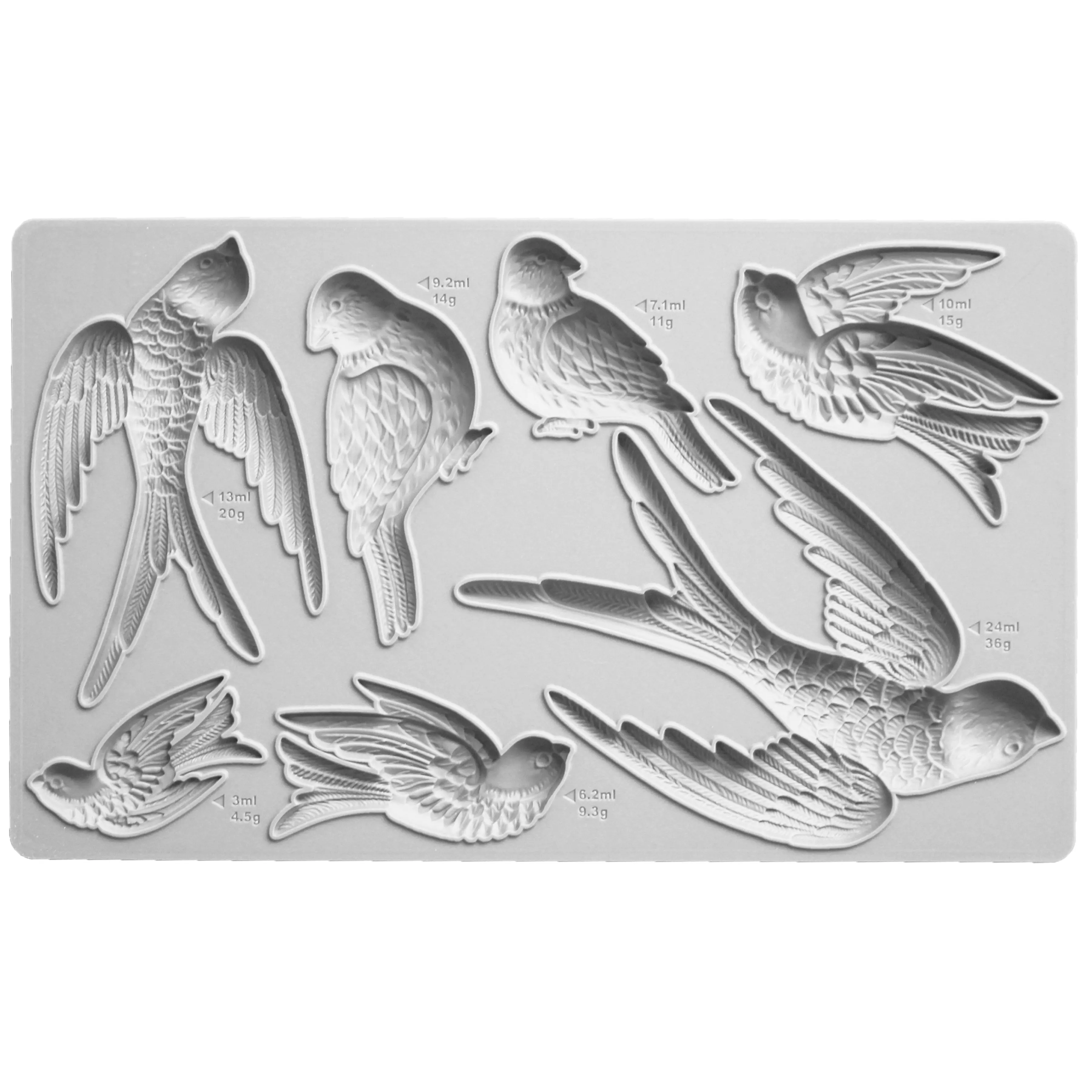 Birds，Swallows Silicone Mold Fondant Cake Decorating Silicone Mould Clay, Gumpaste Sugarcraft Chocolate Baking Tool Kitchenware