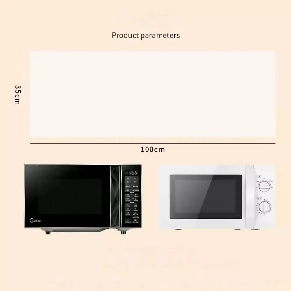 Microwave Dust Cover Cartoon Tree Leaf Printed Microwave Top Dust Cover Cloth with Storage Pocket Waterproof Oven Cover