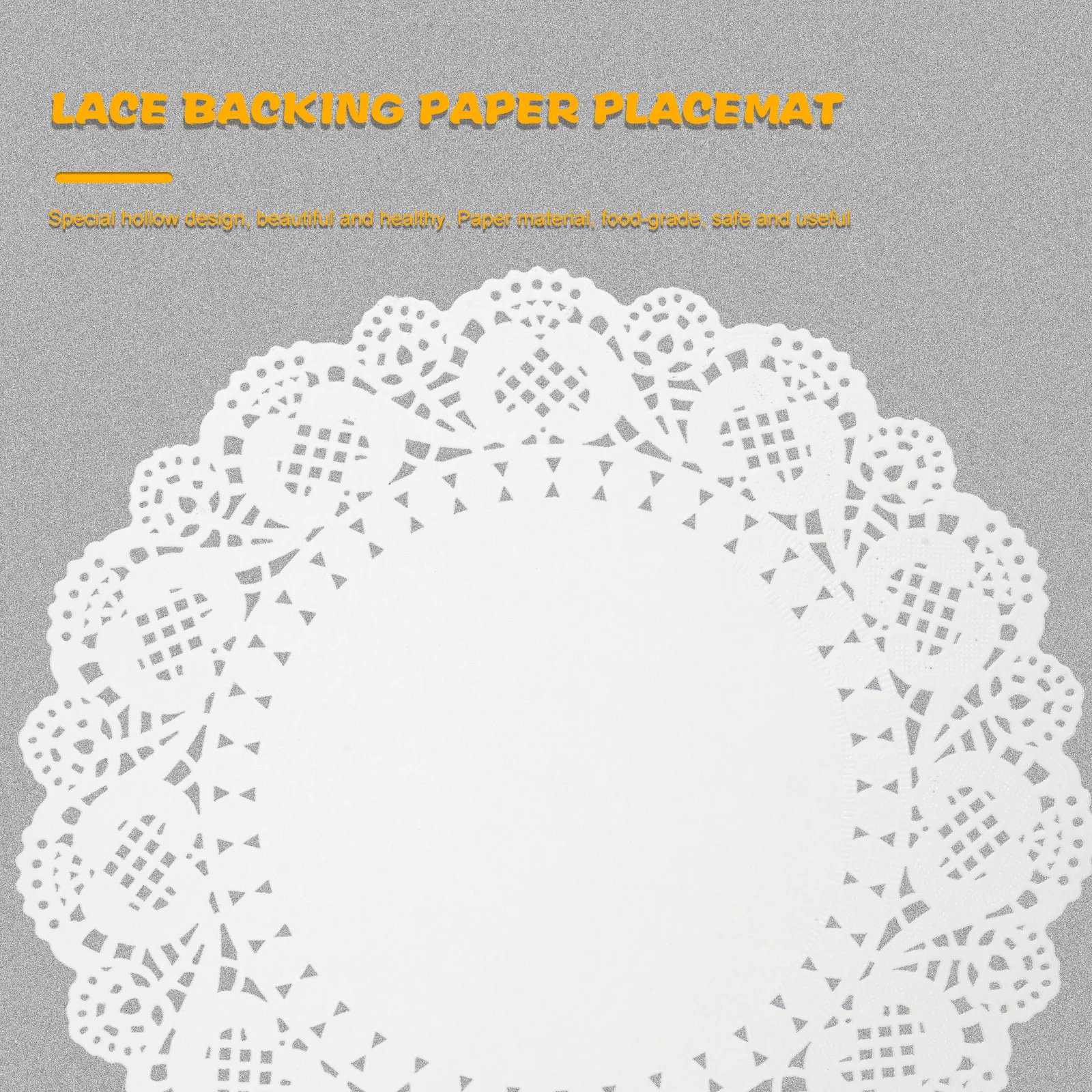 

1pcs Lace Doilies Paper 3.5 Inch Baking Cake Pad Oil Proof Non Stick For Wedding Party Dessert Table Decoration White Round