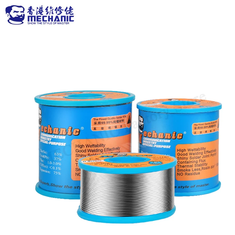 

MECHANIC Rosin Core Solder Wire 200g 0.2/0.3/0.4/0.5/0.6 Low Melting Point Welding Tin Wire BGA Soldering Tools for Electronics