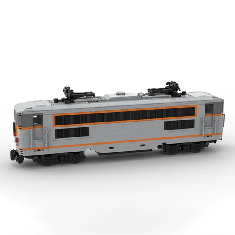 MOC City Railway Train BB 170029   Elektrische Fernbedienung Lokomotiven Baustein DIY Montage Modell Kreative Ziegel Spielzeug Geschenk