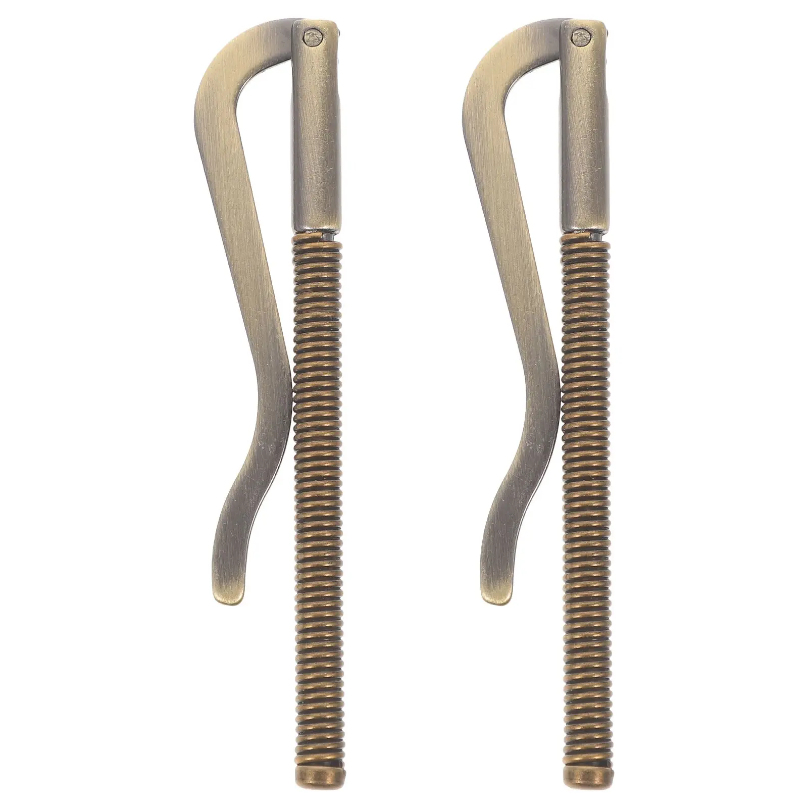 

2Pcs Nickel Metal Money Clips for Men Women Zinc Alloy Bill Check Card Holder Lightweight Office Use