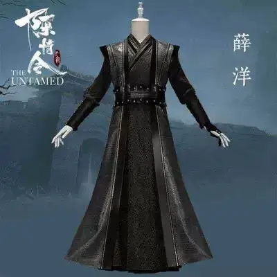 

The Drama Untamed Chen Qing Ling Actor Xue Yang Same Design Black Swordman Male Costume Cosplay Hanfu