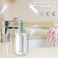 FreestandingHand Hanger Rack Metal Storage Hook Pump Bottles Towel Cups Kitchen Bathroom Organizer Shampoo