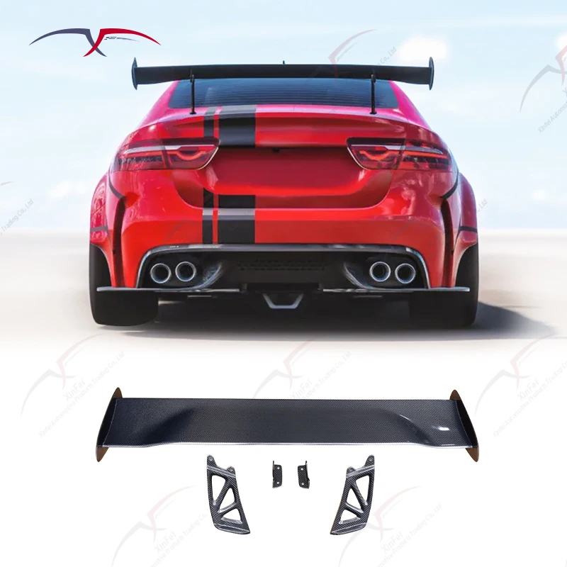 

XE Project 8 Rear Spoiler - Carbon Fiber, Black, Fiberglass Bodykit Upgrade, Exterior Decoration