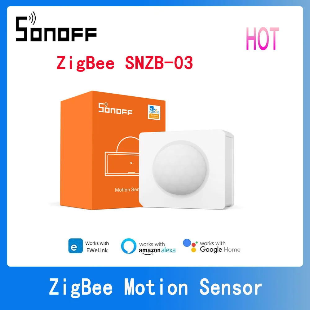 SONOFF SNZB03 Zigbee inteligentny czujnik ruchu Zigbee czujnik inteligentny bezpieczeństwo w domu praca z SONOFF ZBBridge-P przez aplikacja eWelink