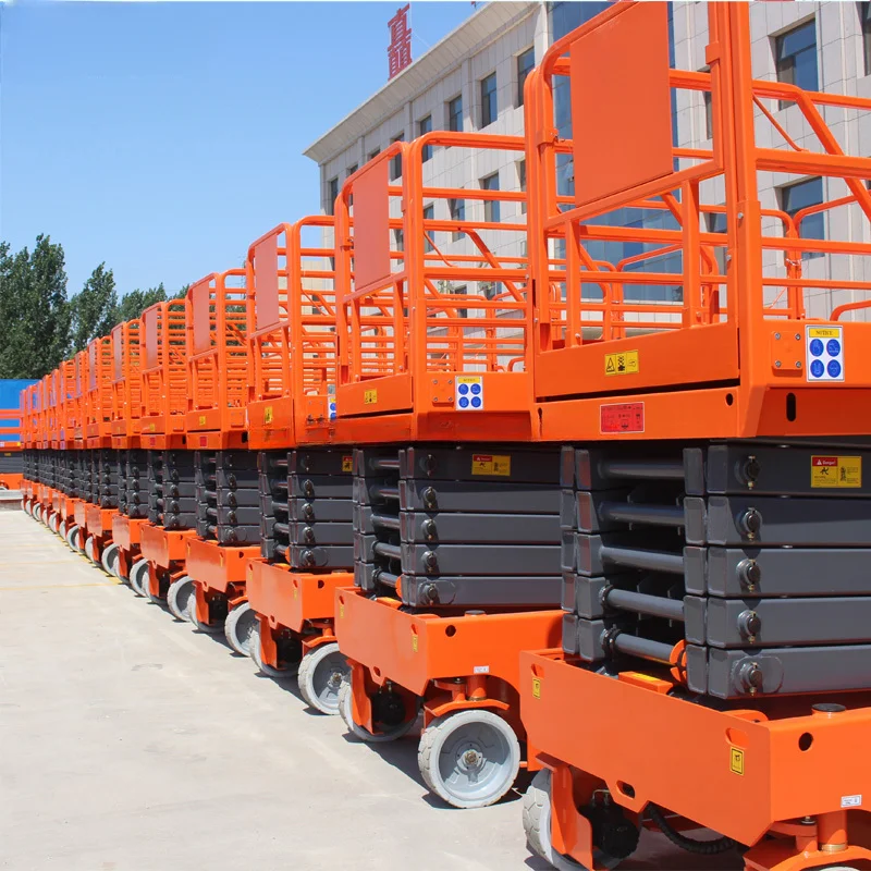 YG High Performance Scissor Lift Platform Electric Self Propelled Aerial Work Telescopic Handler Lifting Table Platform for Peru