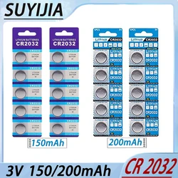 CR2032 Button Cell Battery 3V Long Lasting Lithium Battery  for Toy Watch Car Remote Control Calculator  Electronic Equipment