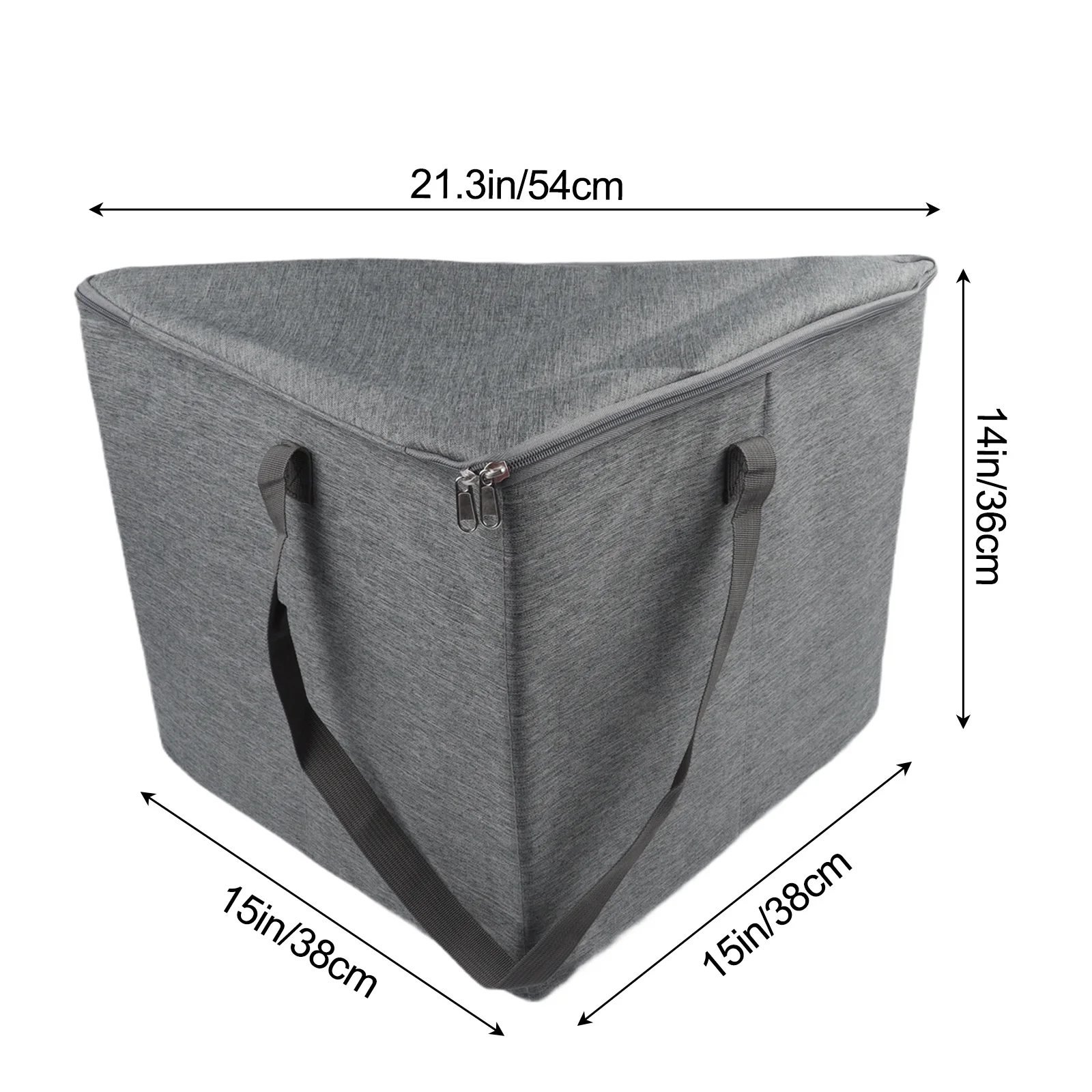 Triangle Hanger Organizer with Lid and Foldable Design for Closet Space Efficiency Compatible with Multiple Hanger Types