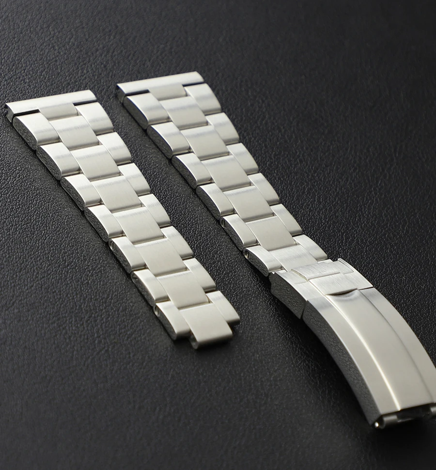 22mm Brushed Stainless Steel Watch Bracelet for Breitling Seiko Samsung Galaxy Watch Band Huawei Amazfit GTR Watch Strap Citizen