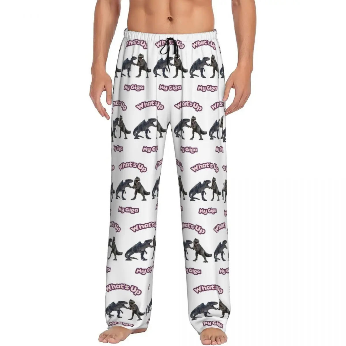 Pantalon de pyjama personnalisé Game Ark Survival Evolved What's Up My Giga, vêtements de nuit pour hommes, pantalon de détente avec poches